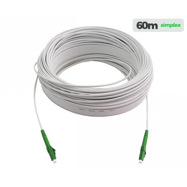 UltraLAN Pre-Terminated Drop Cable (LC/APC) Simplex - 60m White